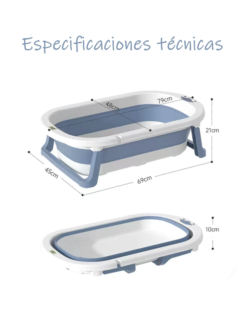 BAÑERA CON TERMÓMETRO Y ACCESORIOS ROSADA LUBABYCAS - 8