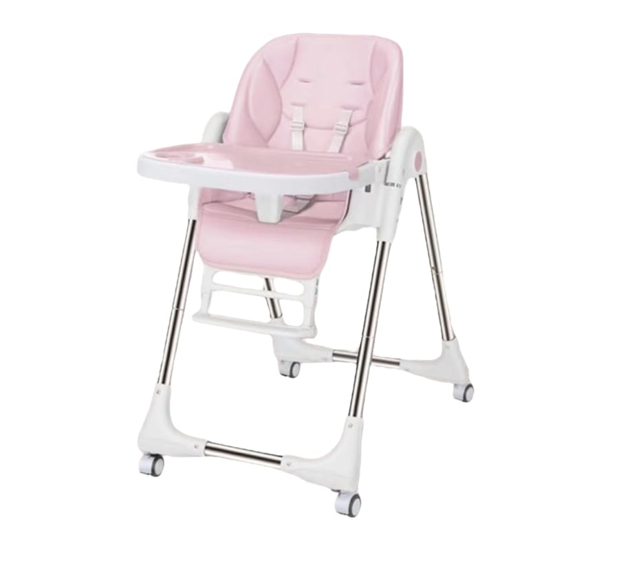 SILLA COMER LUBABYCAS MULTIPOSICIONES PLEGABLE ROSADO - 1