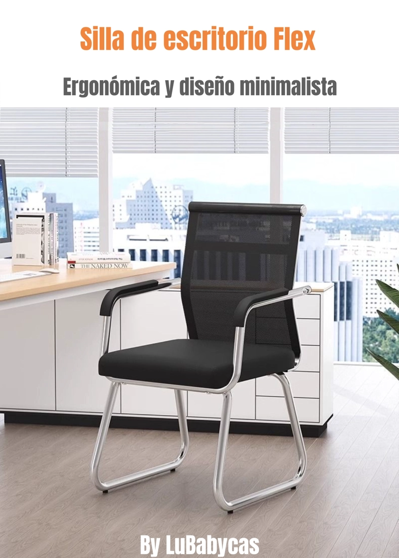SILLA ESCRITORIO LUBABYCAS FLEX NEGRO OFICINA - 2