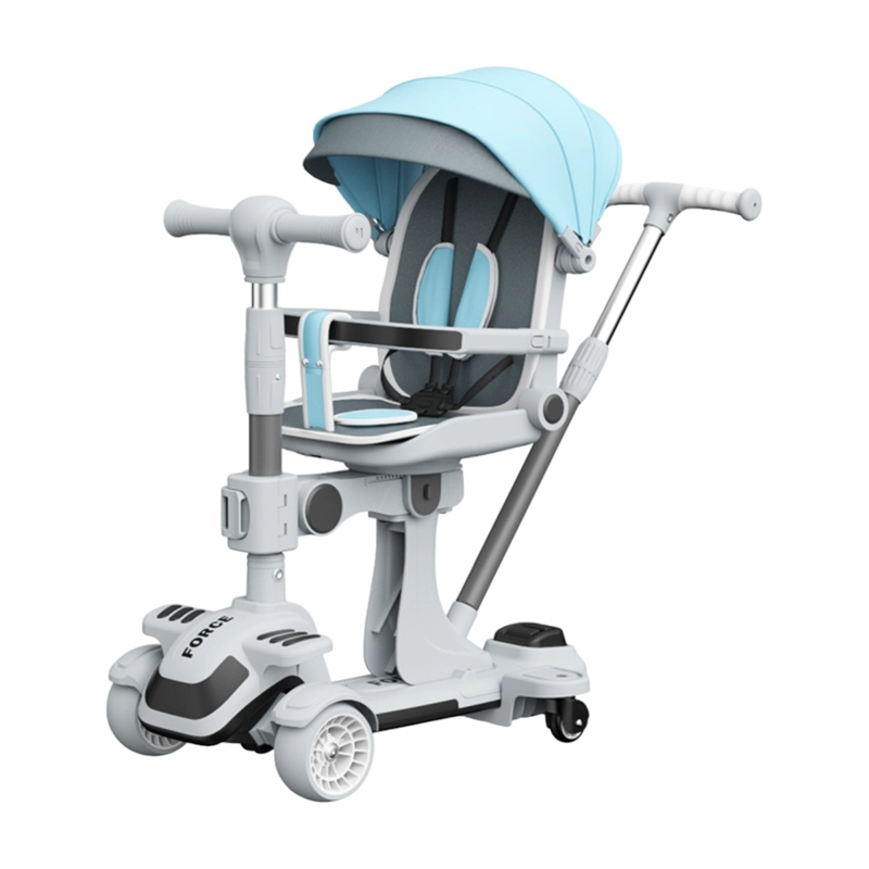 TRICICLO LUBABYCAS SCOOTER 2 EN 1 AZUL - 1