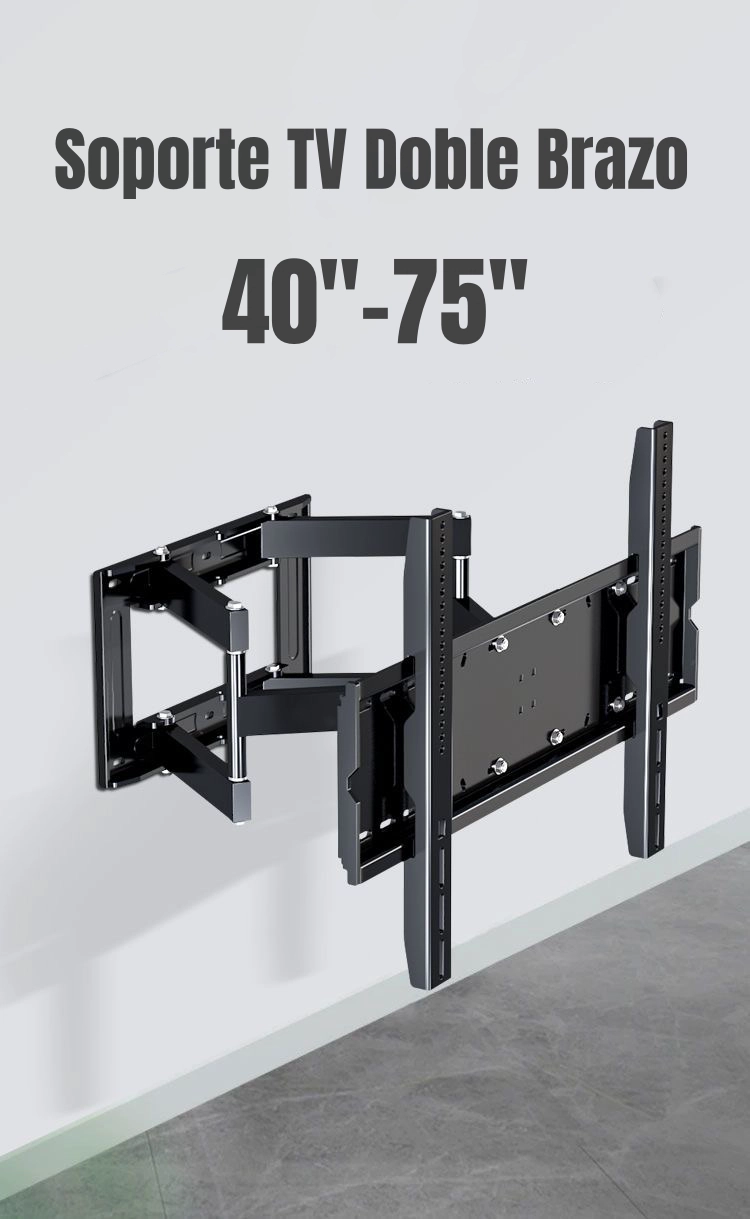 SOPORTE TV AJUSTABLE DOBLE BRAZO 40'' A 75'' BY LUBABYCAS - 2