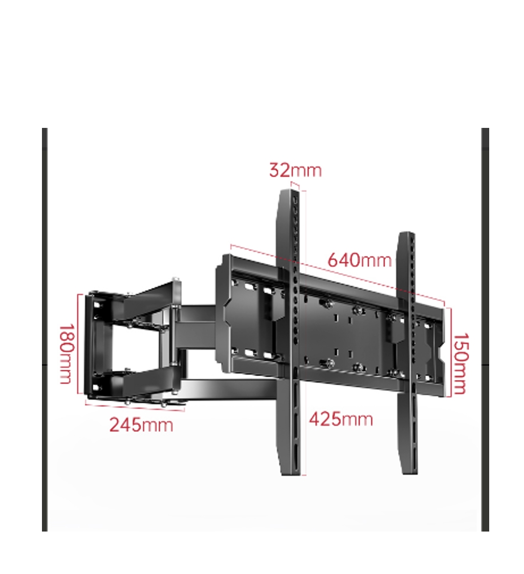 SOPORTE TV AJUSTABLE DOBLE BRAZO 40'' A 75'' BY LUBABYCAS - 8