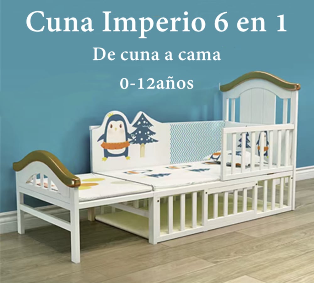 CUNA COLECHO LUBABYCAS IMPERIO MADERA ROSADA CON MUDADOR MOSQUITERO - 3