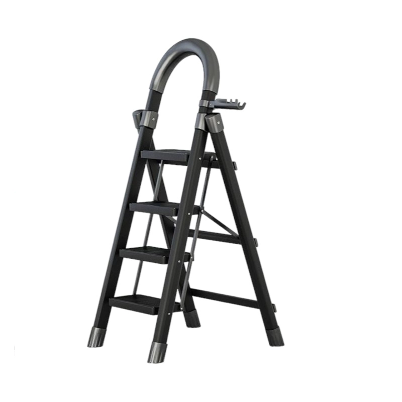 ESCALERA DE ACERO LUBABYCAS PLEGABLE CON 4 ESCALONES BY - 1