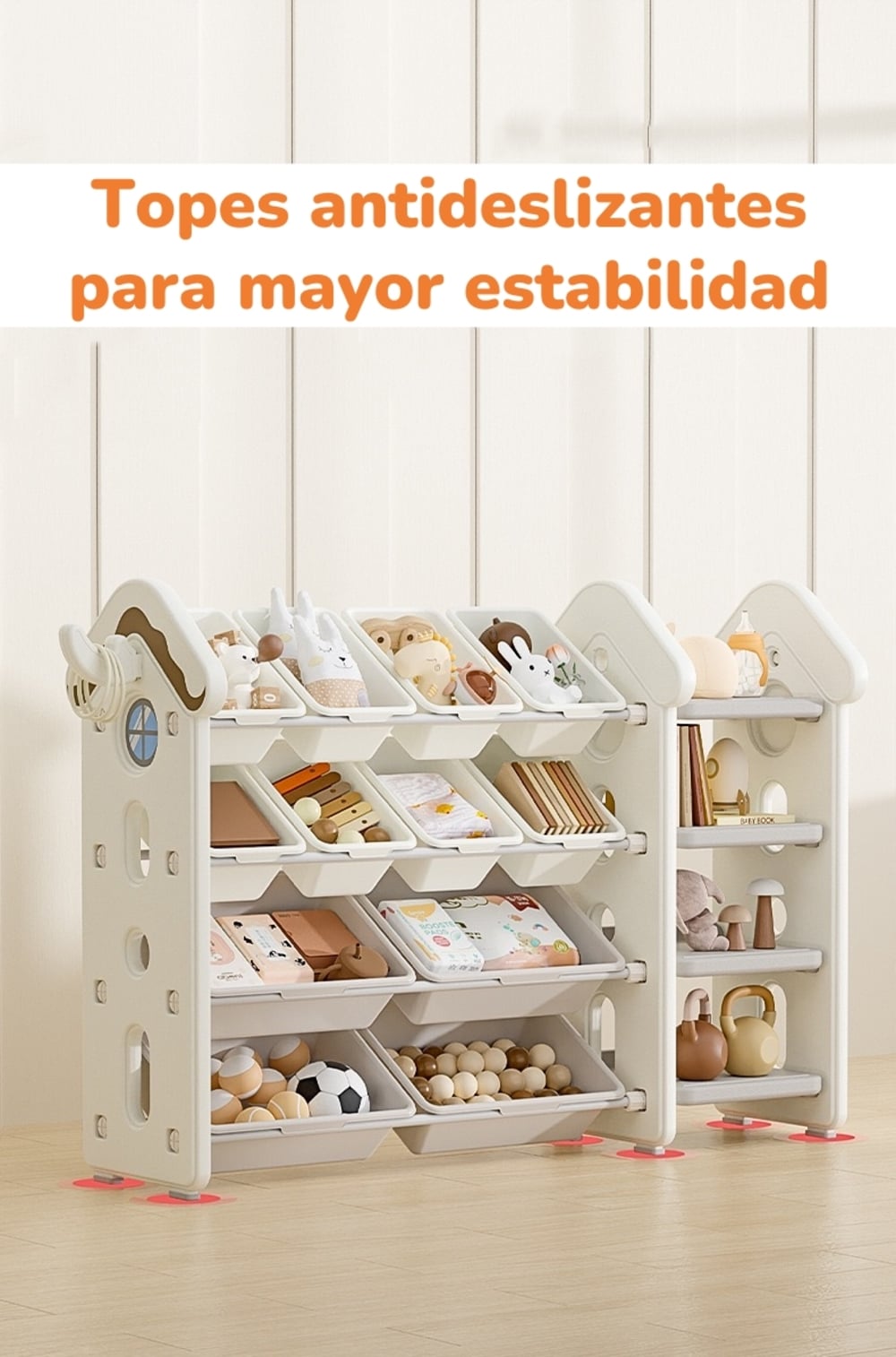 ESTANTE LUBABYCAS INFANTIL ORGANIZADOR JUGUETES BY BLANCO - 5