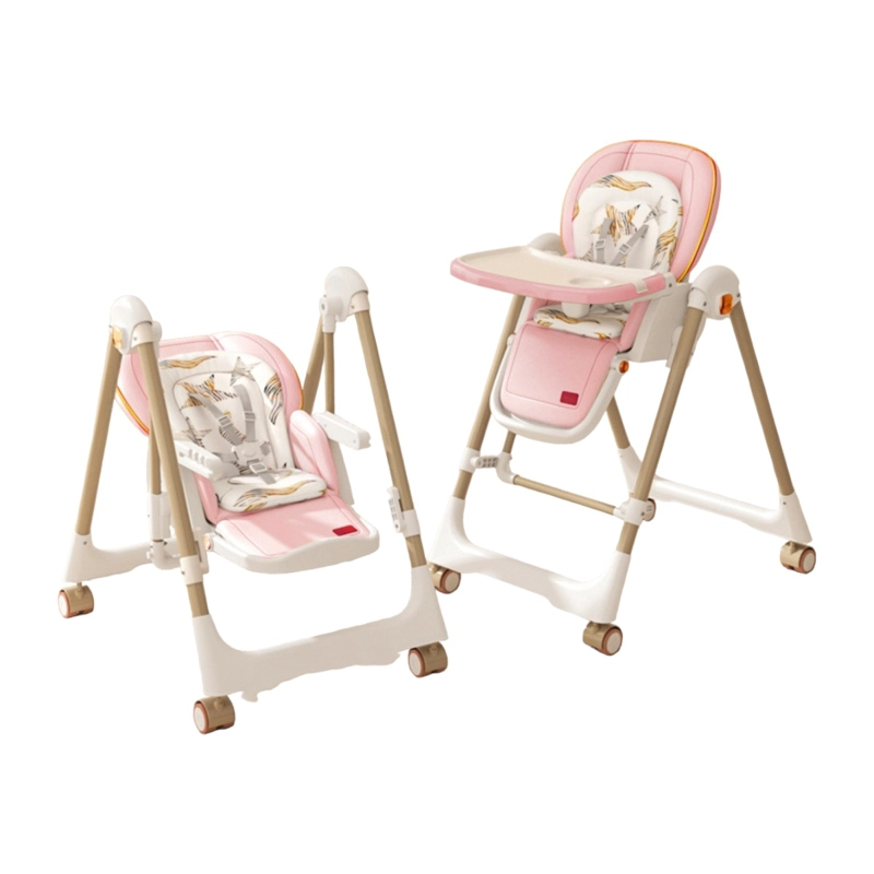 SILLA COMER LUBABYCAS COLUMPIO 2 EN 1 ROSADO - 1