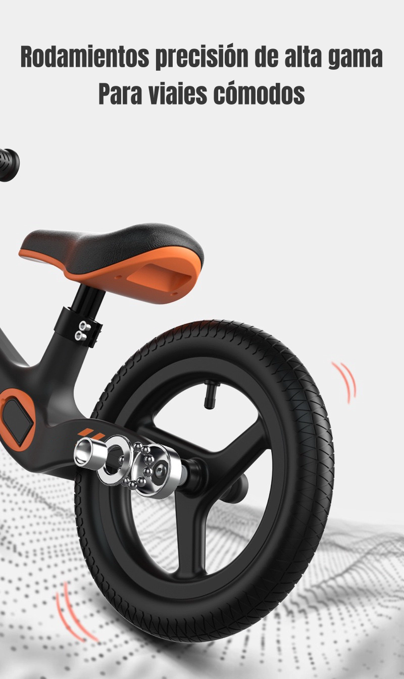 BICICLETA DE EQUILIBRIO 2-6 AÑOS ARO 12 LUBABYCAS NARANJA - 5