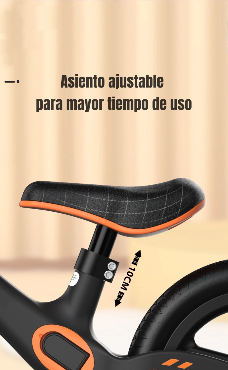 BICICLETA DE EQUILIBRIO 2-6 AÑOS ARO 12 LUBABYCAS NARANJA - 6