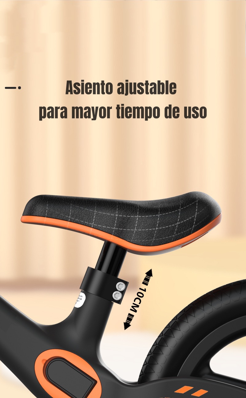 BICICLETA DE EQUILIBRIO 2-6 AÑOS ARO 12 LUBABYCAS NARANJA - 6