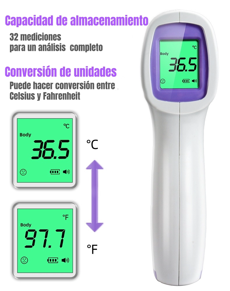 TERMÓMETRO INFRARROJO LUBABYCAS DIGITAL CON PILAS - 6