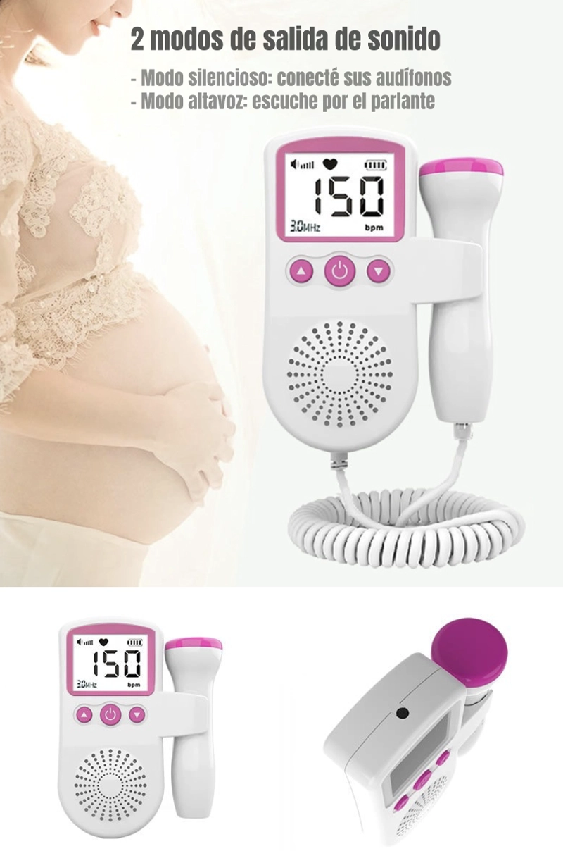 MONITOR LUBABYCAS FETAL DOPPLER LATIDOS CORAZÓN BEBÉ BY BLANCO - 7