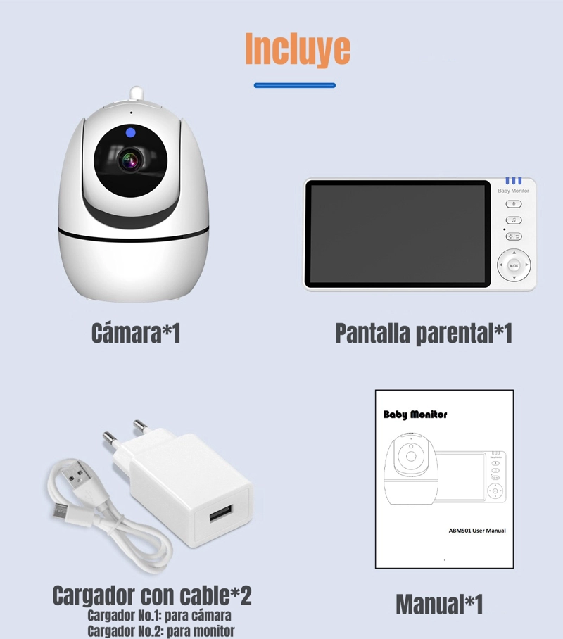 CAMARA MONITOR INTELIGENTE PANTALLA 5'' 720P BY LUBABYCAS - 4