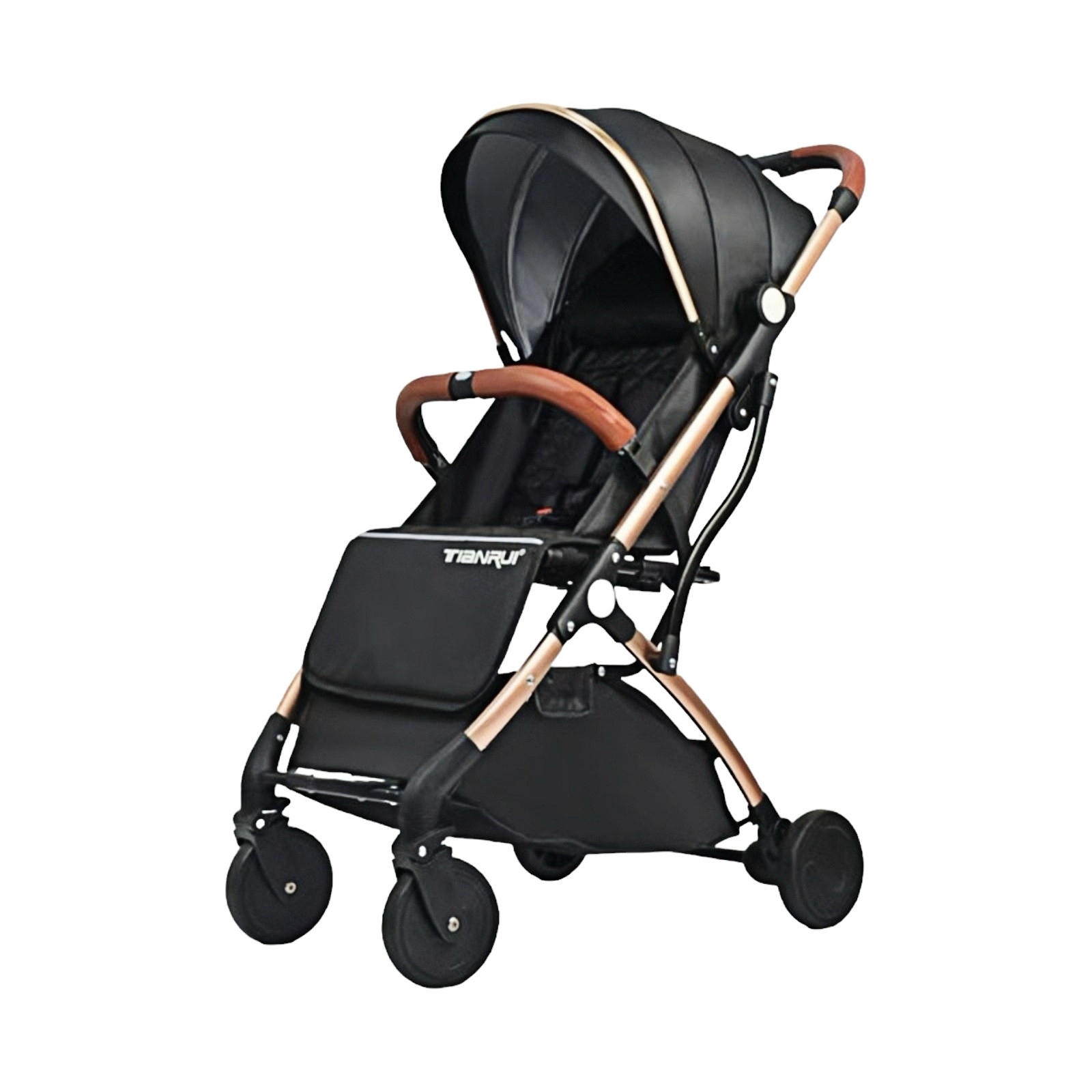 COCHE PASEO LUBABYCAS ALUMINIO CON ACCESORIOS NEGRO - 1