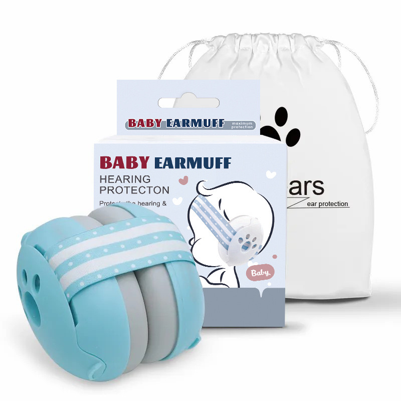 OREJERAS LUBABYCAS ANTIRUIDO AURICULARES PROTECTORES BEBÉS AZUL - 1