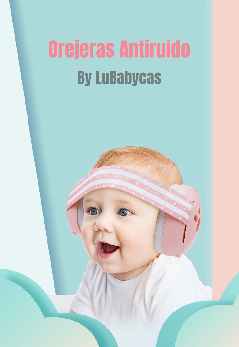 OREJERAS LUBABYCAS ANTIRUIDO AURICULARES PROTECTORES BEBÉS AZUL - 2