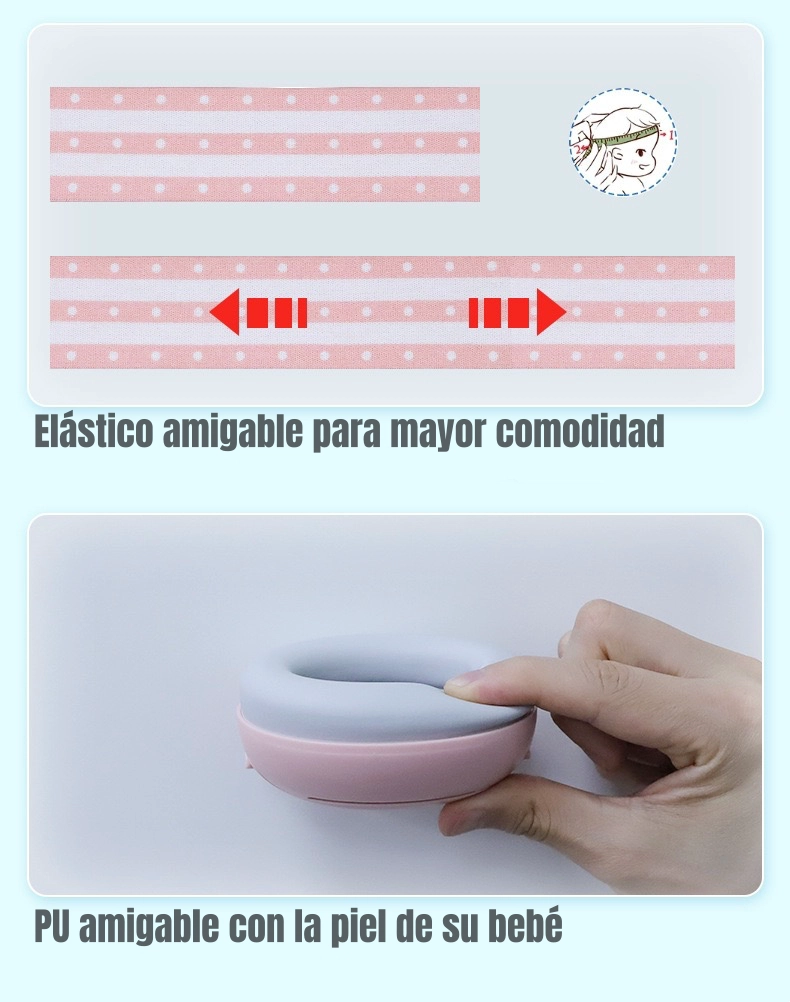 OREJERAS LUBABYCAS ANTIRUIDO AURICULARES PROTECTORES BEBÉS AZUL - 7