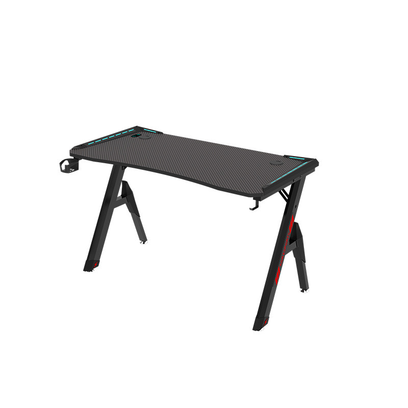 ESCRITORIO LUBABYCAS GAMER CON LUCES 140X60X73CM BY NEGRO - 1