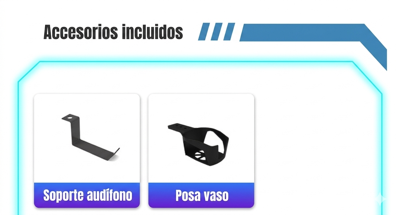 ESCRITORIO LUBABYCAS GAMER CON LUCES 140X60X73CM NEGRO - 5