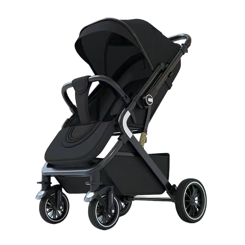 COCHE DE PASEO REVERSIBLE PREMIUM LUBABYCAS NEGRO - 1