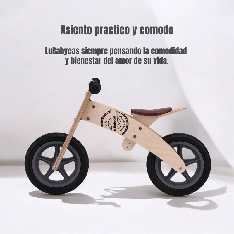 BICICLETA LUBABYCAS EQUILIBRIO MADERA WOOD CAFÉ - 6