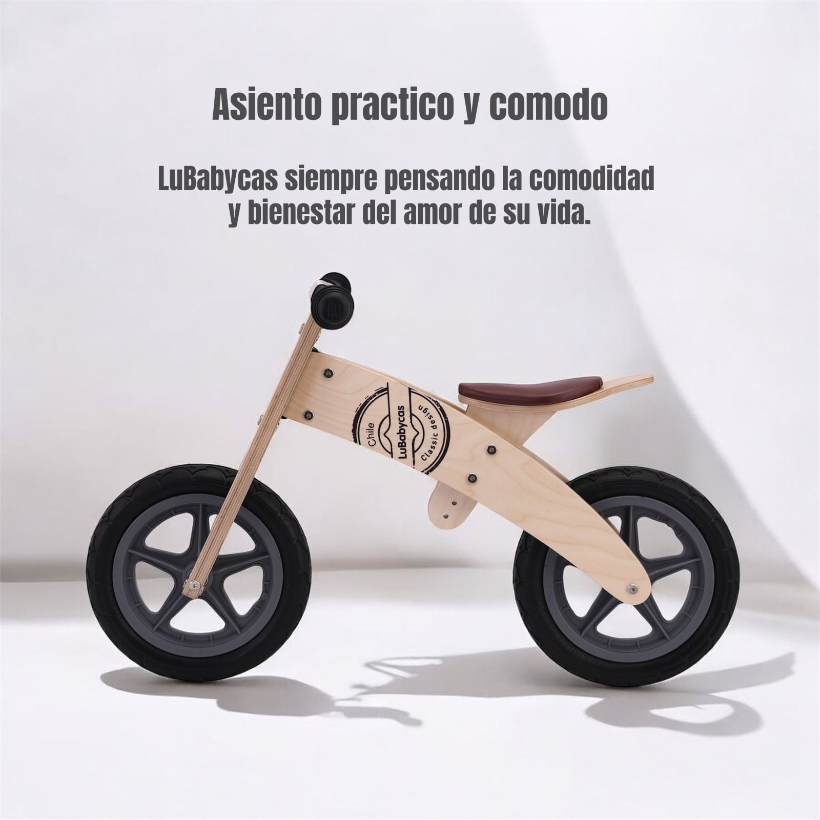 BICICLETA LUBABYCAS EQUILIBRIO MADERA WOOD CAFÉ - 6