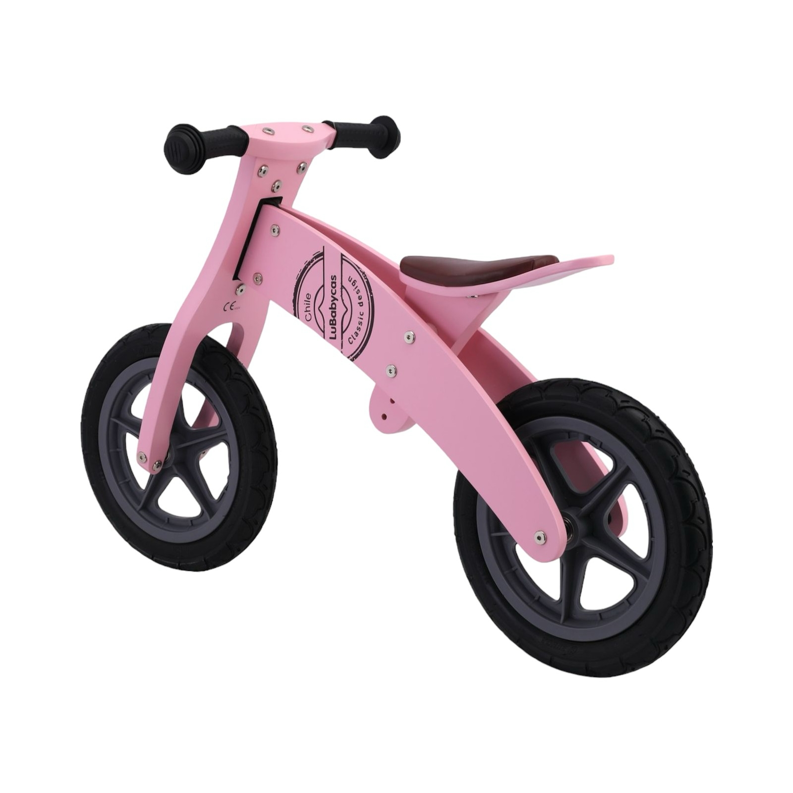 BICICLETA LUBABYCAS EQUILIBRIO MADERA WOOD ROSADO - 1
