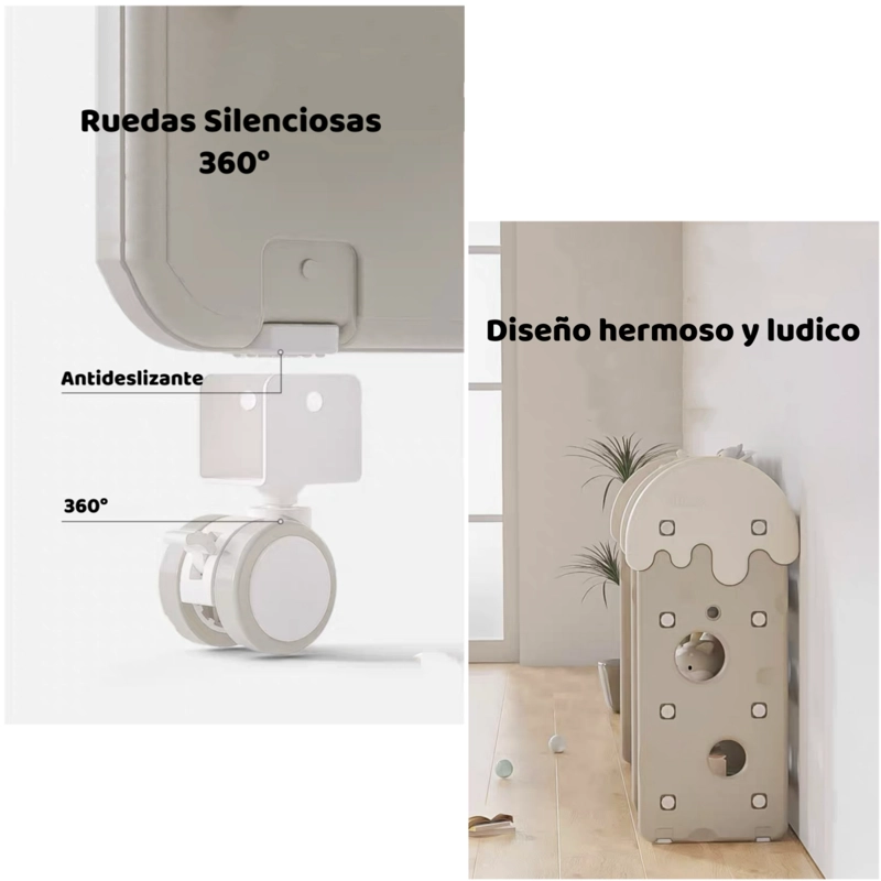 ESTANTE INFANTIL ORGANIZADOR DE JUGUETES ESPACIOSO LUBABYCAS - 5