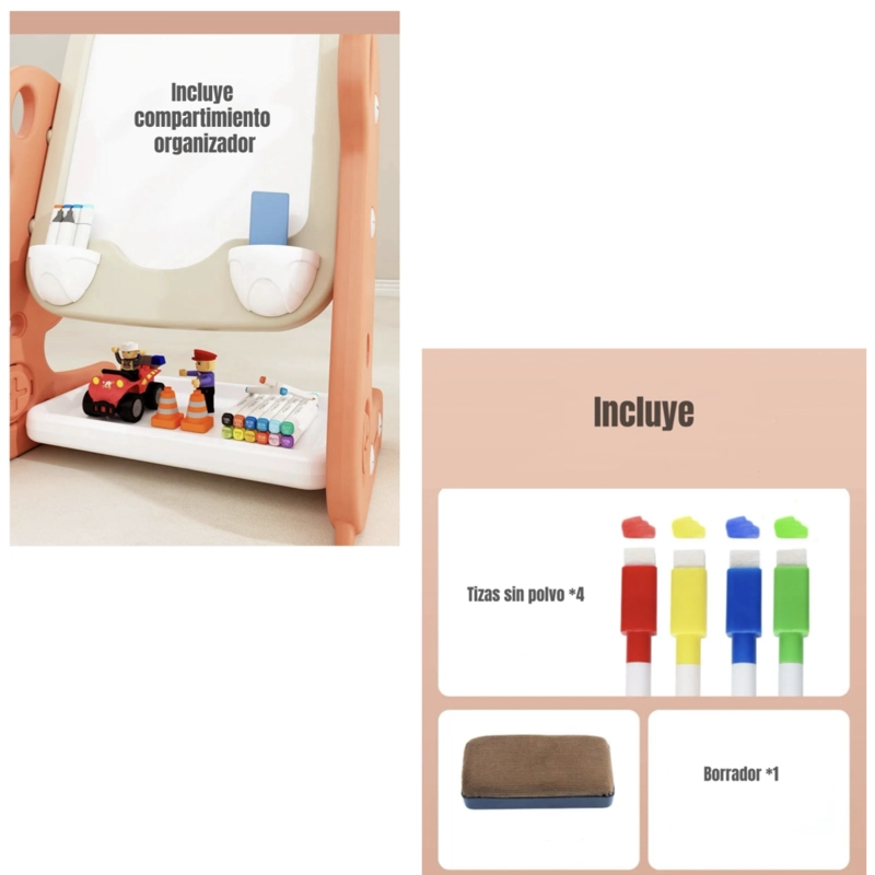 PIZARRA ATRIL REGULABLE PLUMON CON ACCESORIOS LUBABYCAS - 4
