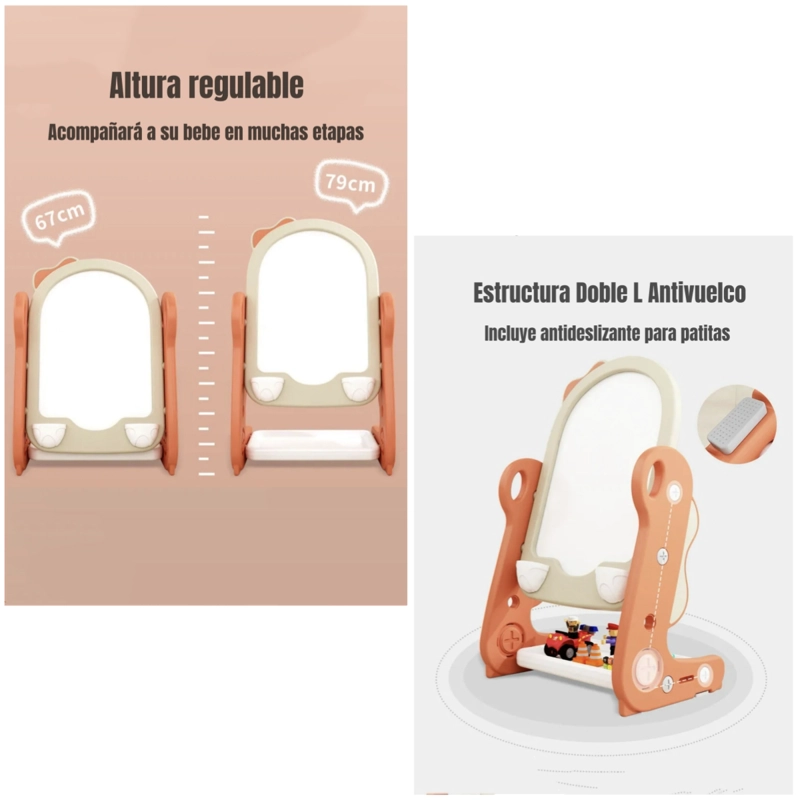 PIZARRA ATRIL REGULABLE PLUMON CON ACCESORIOS LUBABYCAS - 5