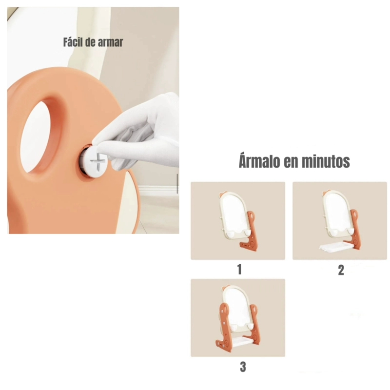 PIZARRA ATRIL REGULABLE PLUMON CON ACCESORIOS LUBABYCAS - 7