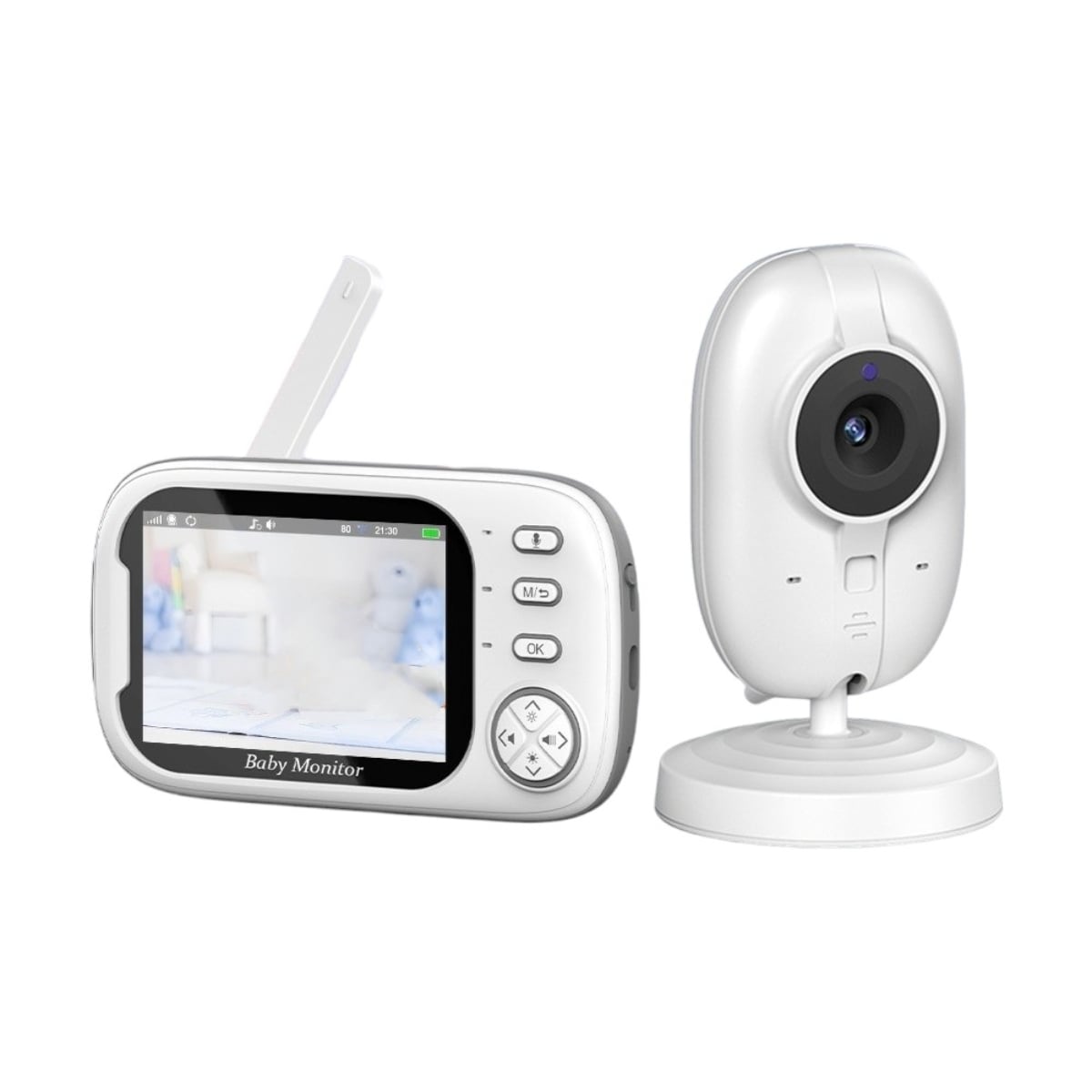 CÁMARA LUBABYCAS ABM600 MONITOR INTELIGENTE 3.5 PANTALLA 720P BLANCO - 1
