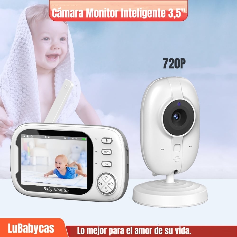 CÁMARA LUBABYCAS ABM600 MONITOR INTELIGENTE 3.5 PANTALLA 720P BLANCO - 2