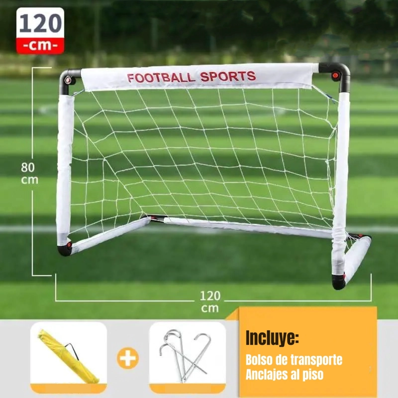 ARCO DE FUTBOL 120X80CM CON BOLSO DE TRANSPORTE LUBABYCAS - 3