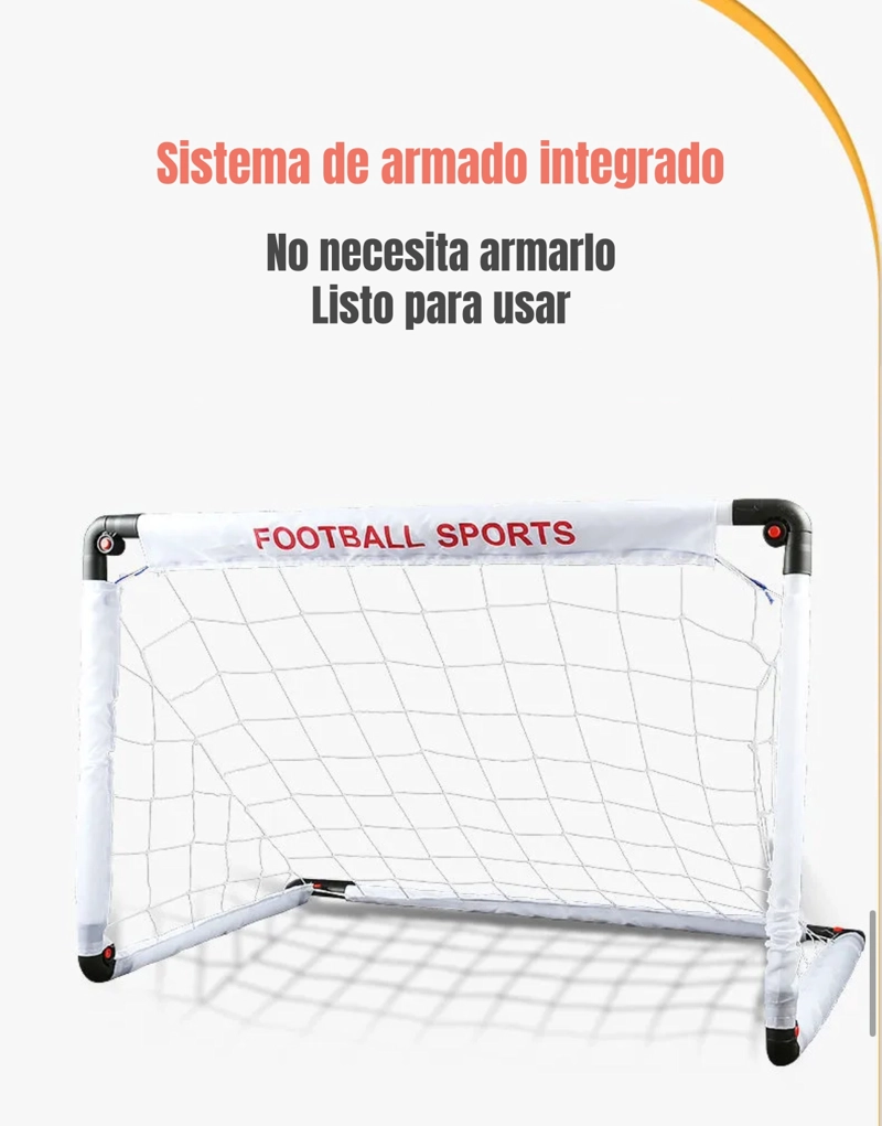 ARCO DE FUTBOL 120X80CM CON BOLSO DE TRANSPORTE LUBABYCAS - 6