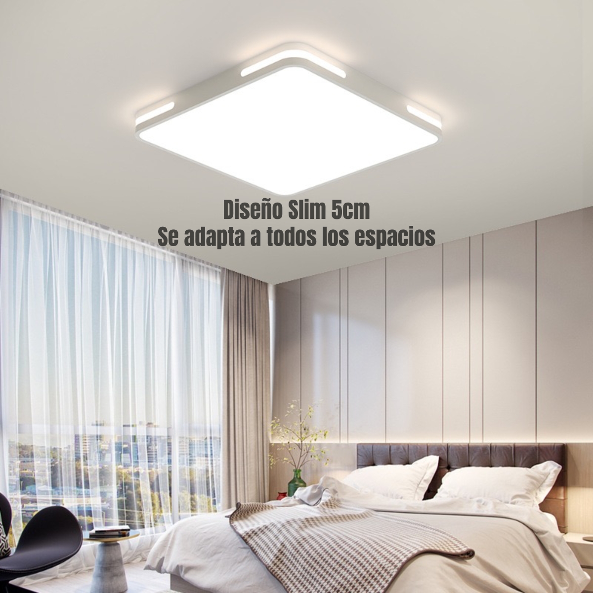 LÁMPARA DE TECHO LED 50X50CM 36W BY LUBABYCAS - 4