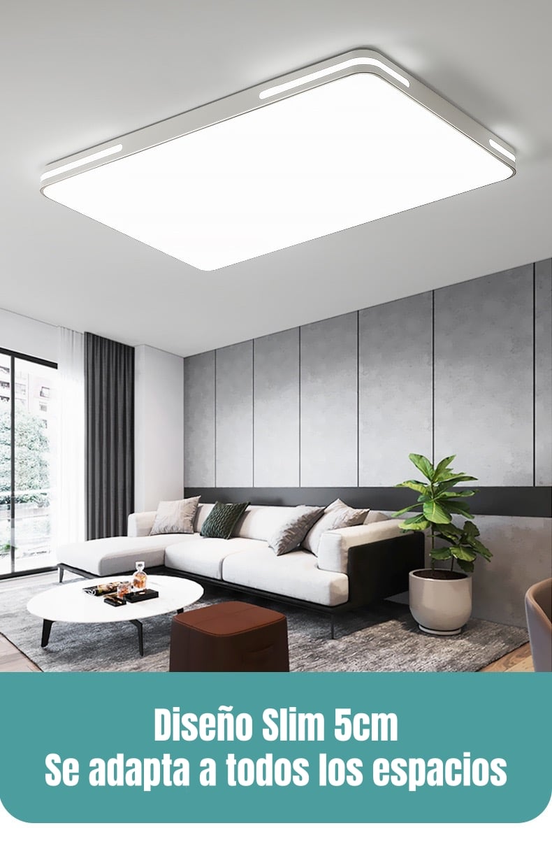 LÁMPARA DE TECHO LED 90X60CM 96W BY LUBABYCAS - 4