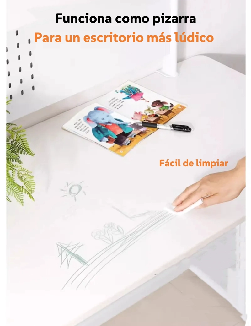 ESCRITORIO LUBABYCAS INFANTIL CON ESTANTE ORGANIZADOR 120CM - 6