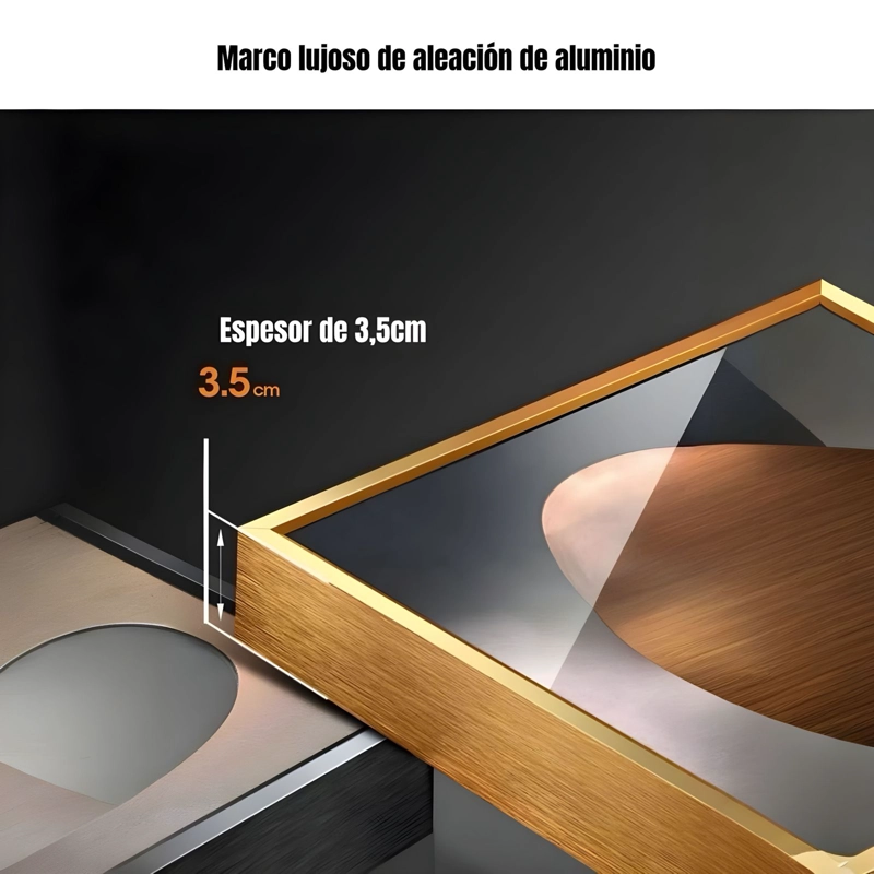 SET DE 2 CUADROS DECORATIVOS HOGAR ALUMINIO MODELO FF - 7