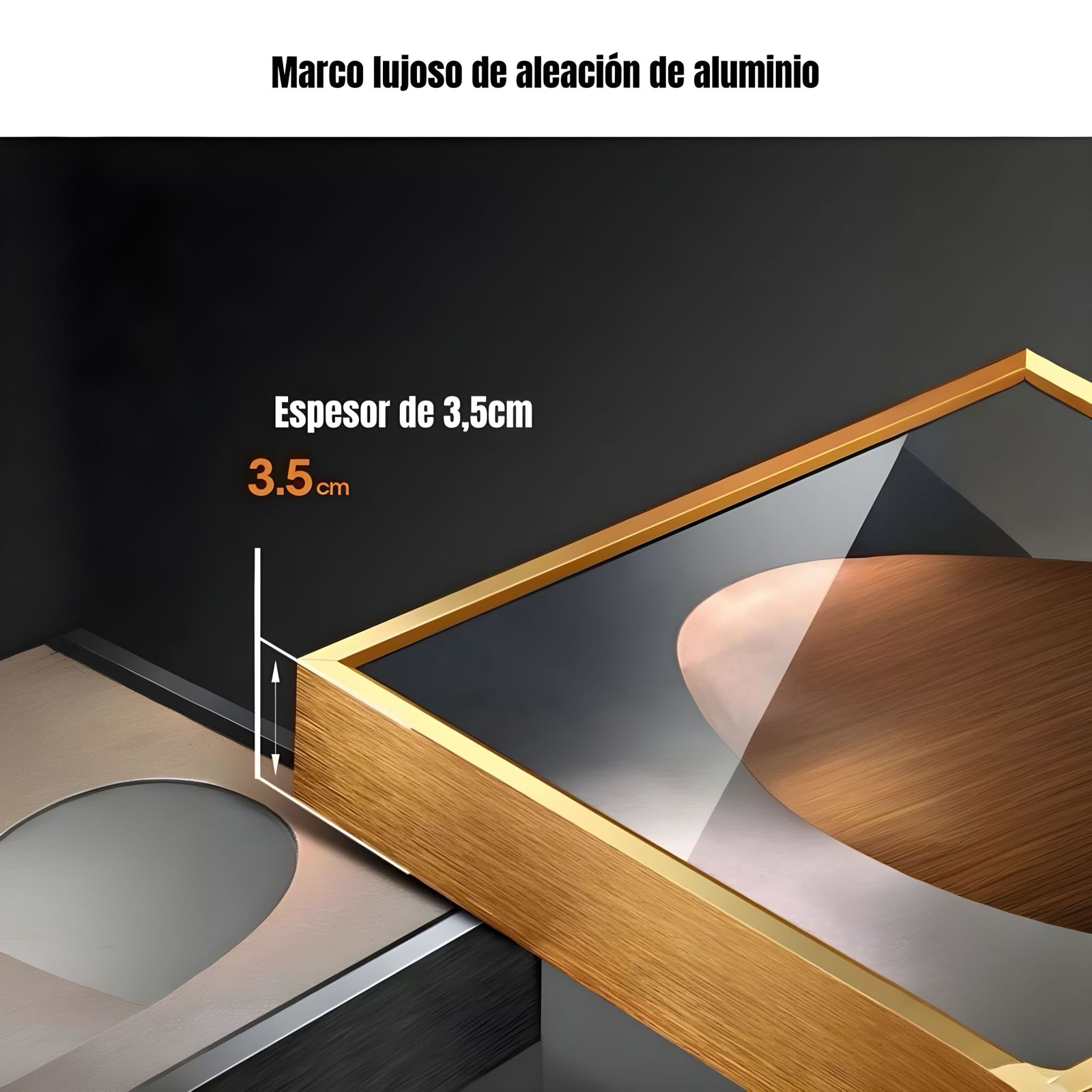 SET DE 3 CUADROS DECORATIVOS MARCOS DE ALUMINIO LUBABYCAS - 6