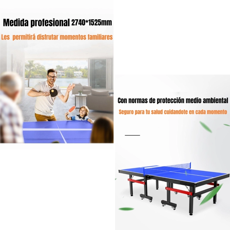 MESA DE PING PONG PROFESIONAL PLEGABLE ACCESORIOS LUBABYCAS - 6