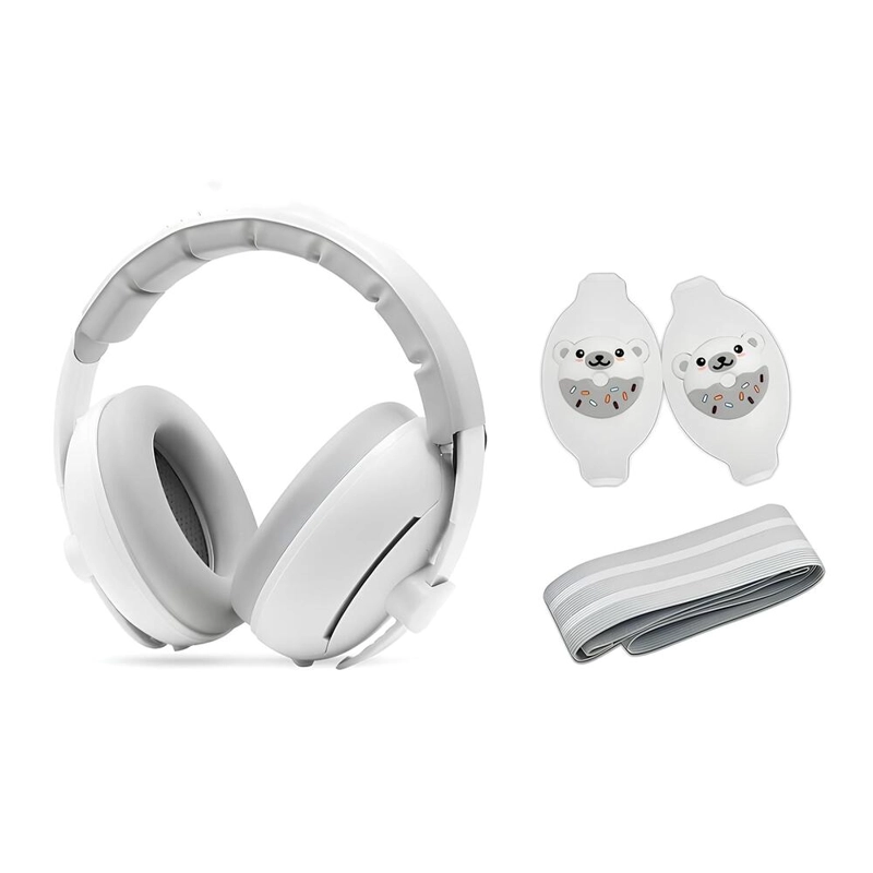 OREJERAS LUBABYCAS GE530 ANTIRUIDO AURICULARES 2 EN 1 BLANCO - 1