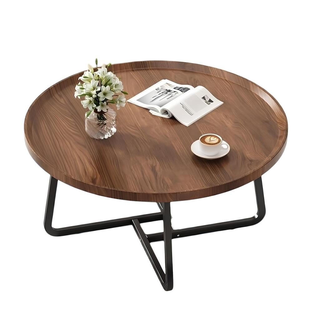 MESA CENTRO LUBABYCAS Q70 CAFE REDONDA 70CM - 1