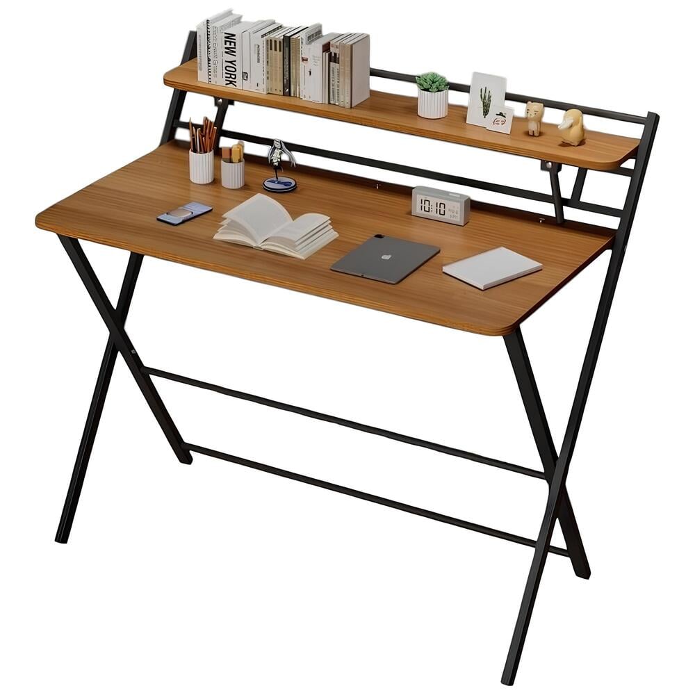 ESCRITORIO LUBABYCAS WHEAT PLEGABLE 100X50X93CM CON REPISA ACERO - 1