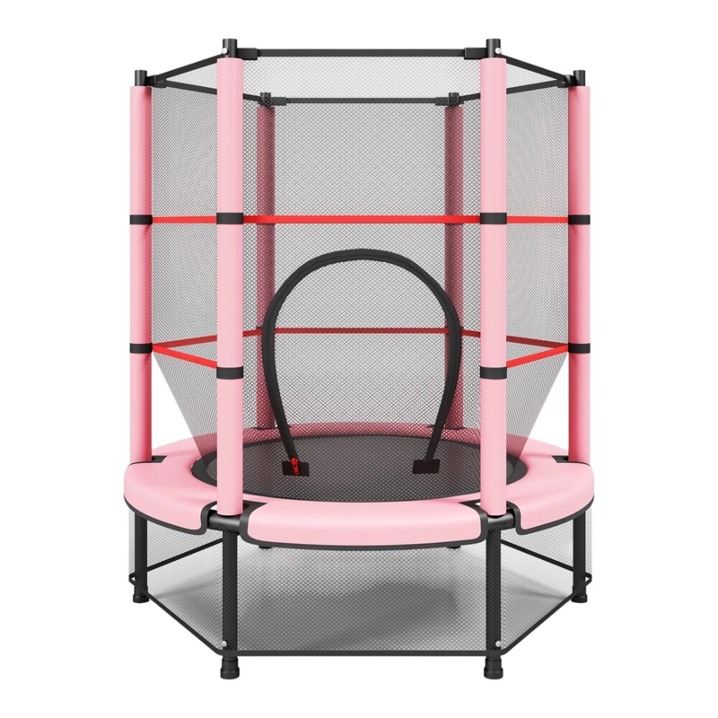 CAMA ELÁSTICA LUBABYCAS IFREE 140 CM DISEÑO ALTO ROSADA - 1
