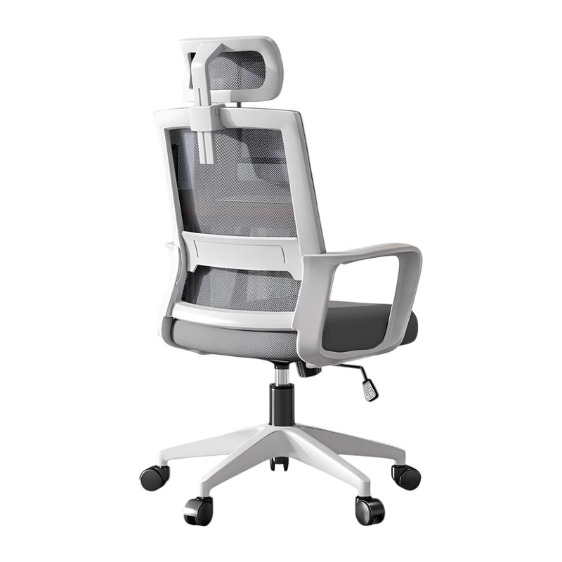 SILLA ESCRITORIO LUBABYCAS W6015 ACERO INOXIDABLE BLANCO CON APOYA CABEZA - 1