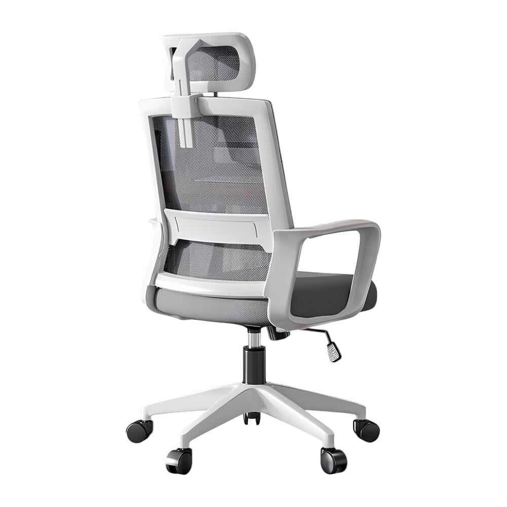 SILLA ESCRITORIO LUBABYCAS W6015 ACERO INOXIDABLE BLANCO CON APOYA CABEZA - 1