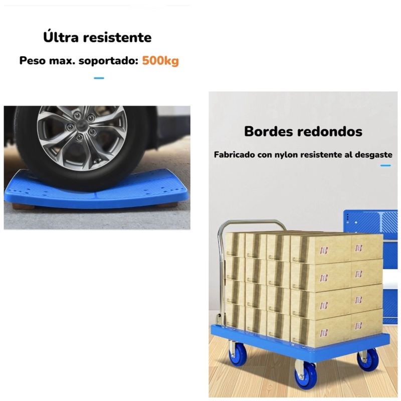 CARRO LUBABYCAS MODEL A CARGA PLEGABLE 500KG 90X60CM BY - 3