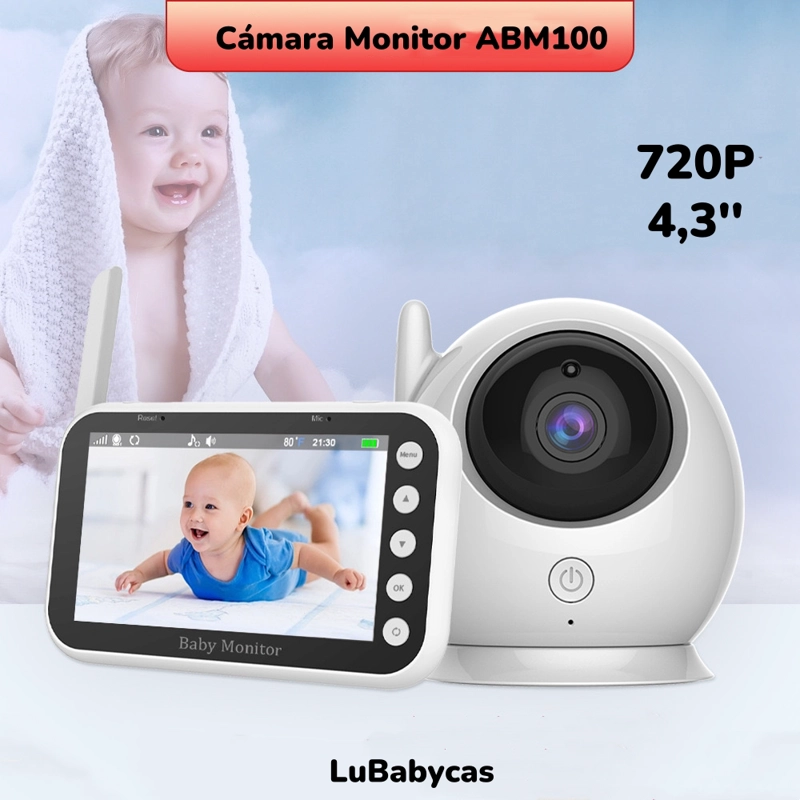 CÁMARA MONITOR INTELIGENTE LUBABYCAS BLANCO 720P PANTALLA 4.3" - 2