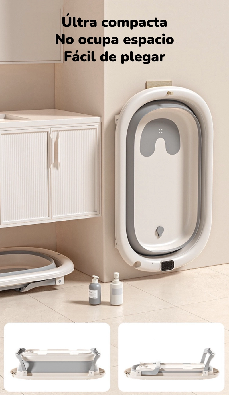 BAÑERA LUBABYCAS RESPALDO DUCHA COMFORT GRIS - 5