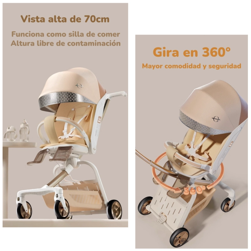 COCHE PASEO LUBABYCAS F5 BLANCO 360° MAGIC BOX - 6
